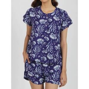 NEW TWO'S COMPANY lounge pajamas set in moroccan blue